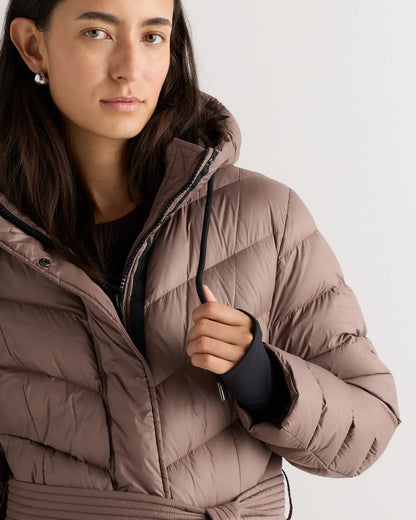 Responsible Down Belted Puffer Maxi Coat - US 4170