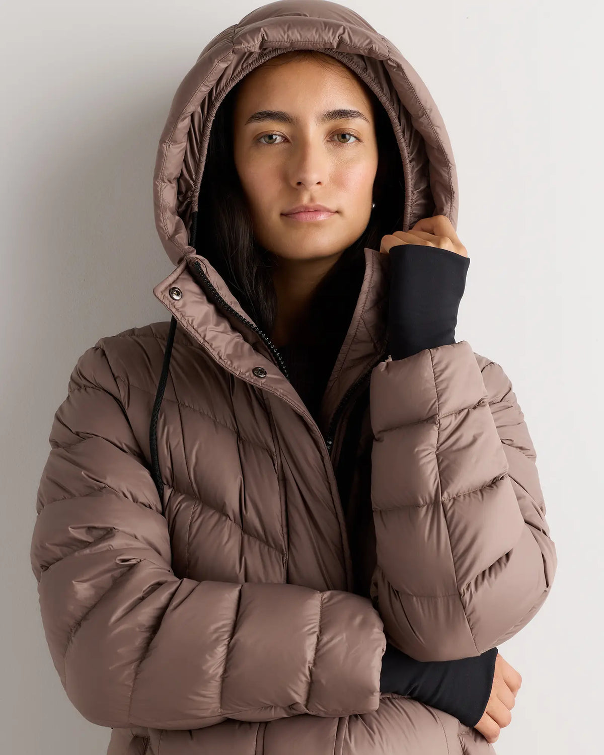 Responsible Down Belted Puffer Maxi Coat - US 4170