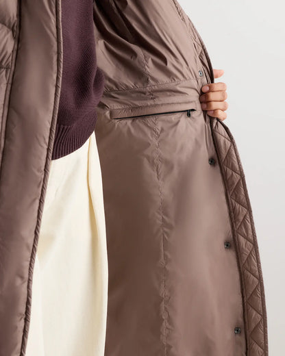 Responsible Down Belted Puffer Maxi Coat - US 4170