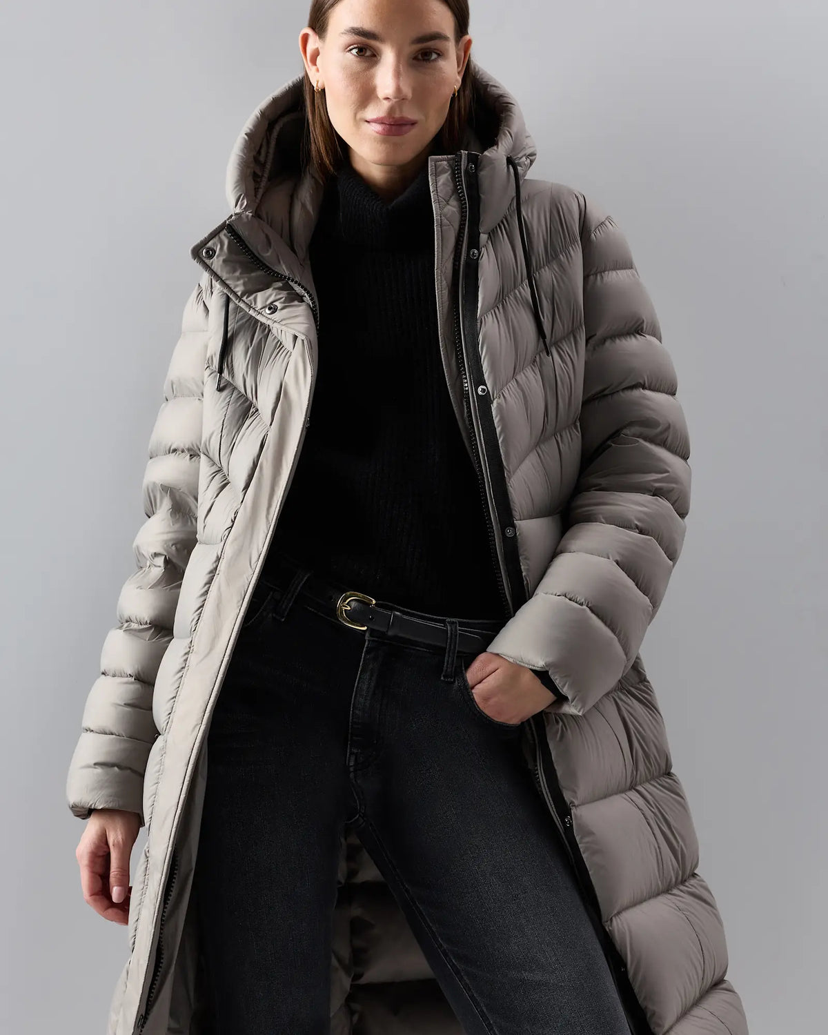 Responsible Down Belted Puffer Maxi Coat - US 1460
