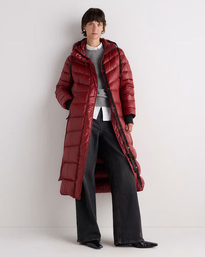 Responsible Down Belted Puffer Maxi Coat - US 7037