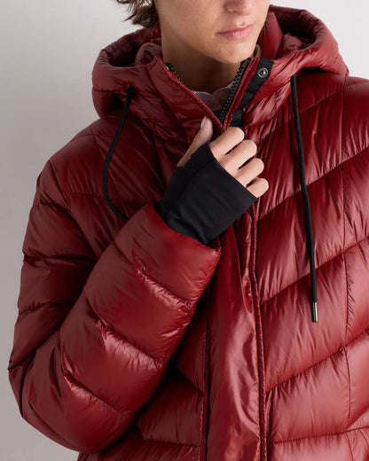 Responsible Down Belted Puffer Maxi Coat - US 7037