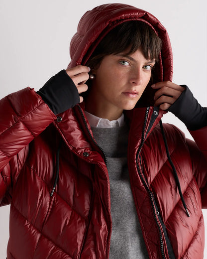 Responsible Down Belted Puffer Maxi Coat - US 7037