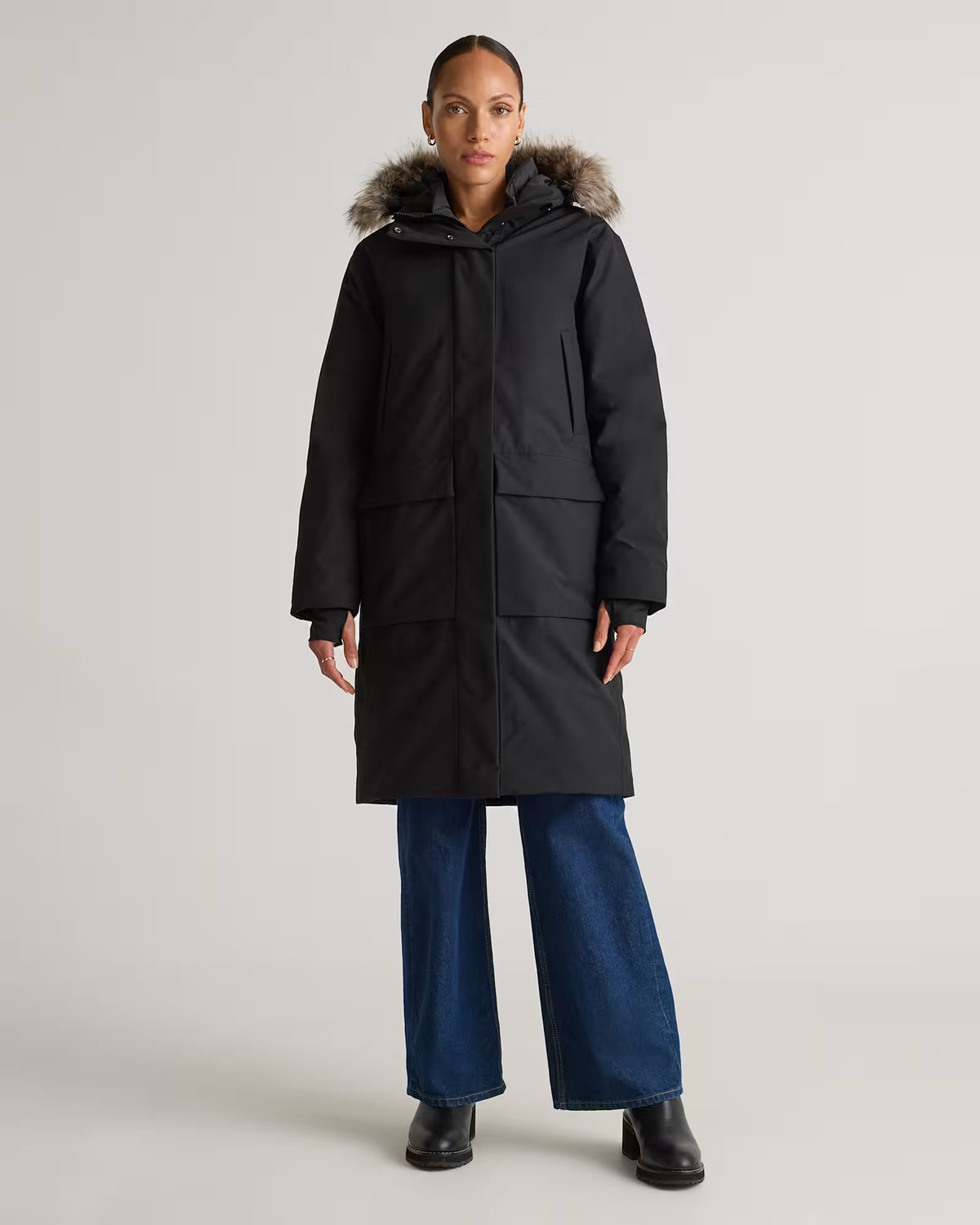 Responsible Down Hooded Long Parka - US 5619