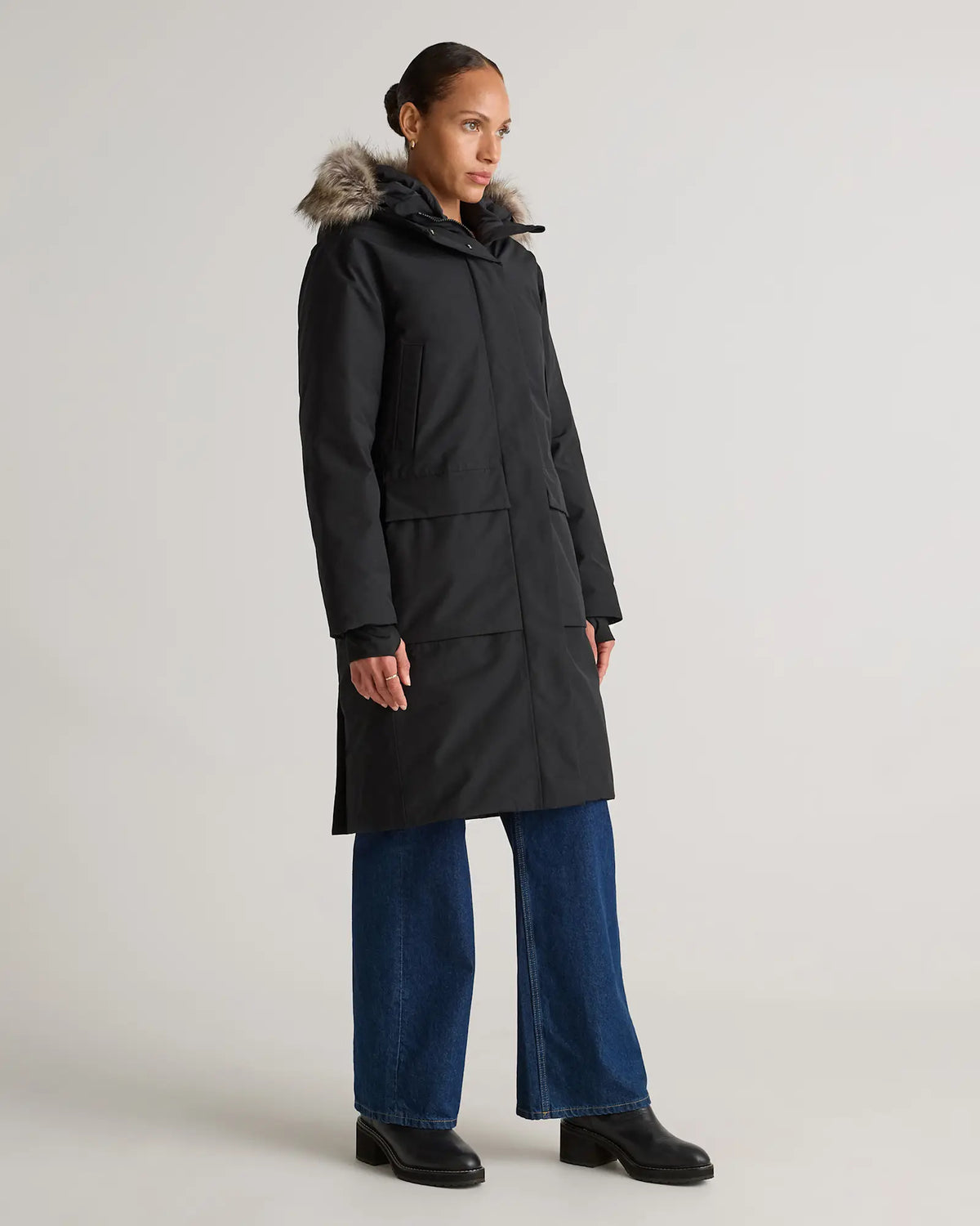 Responsible Down Hooded Long Parka - US 5619