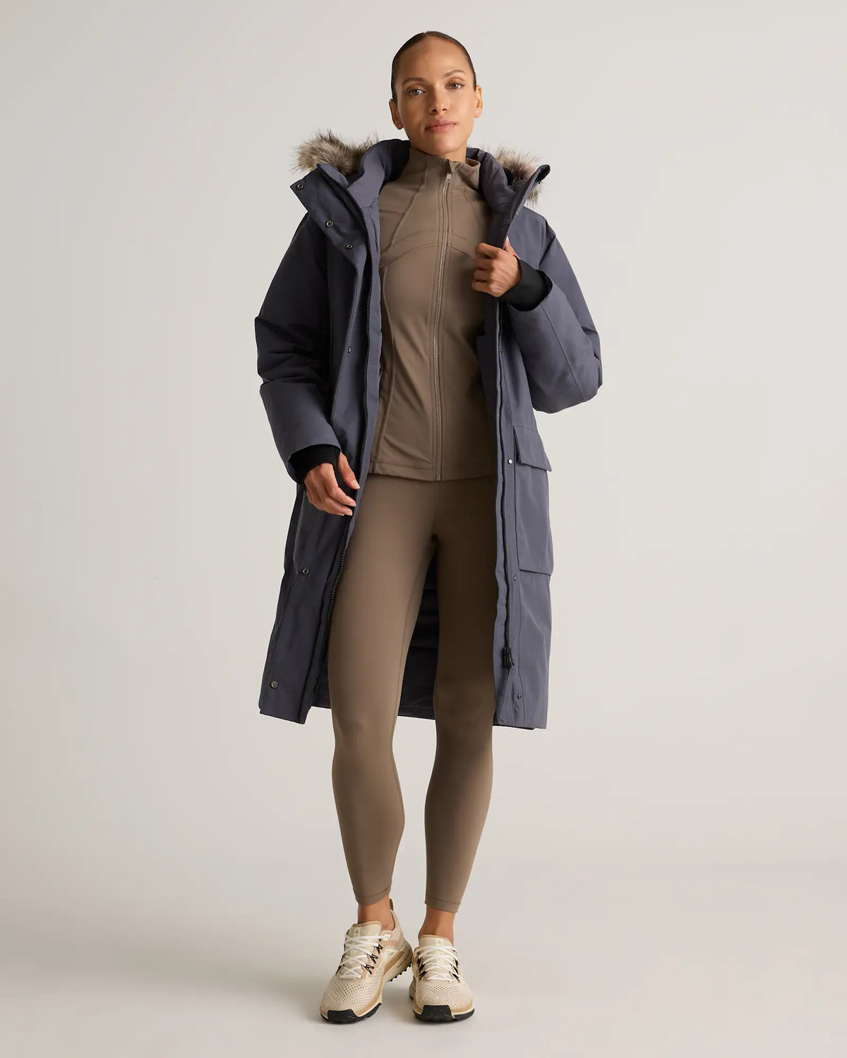 Responsible Down Hooded Long Parka - US 6053