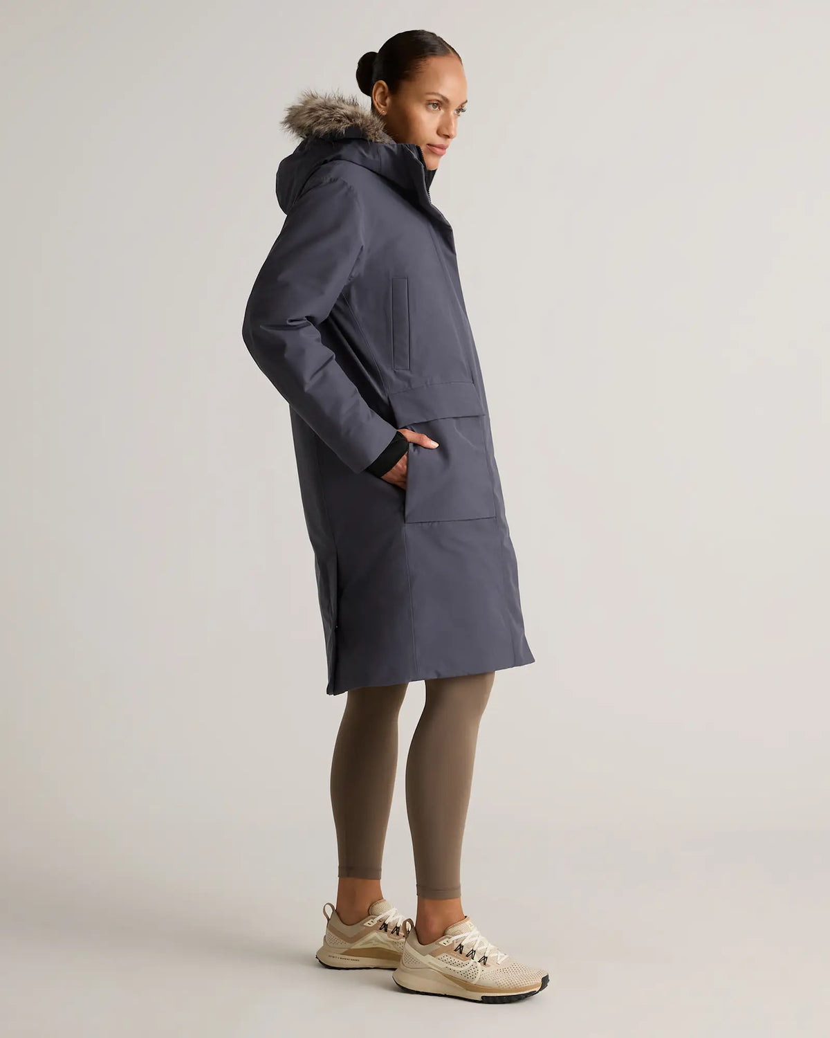 Responsible Down Hooded Long Parka - US 6053