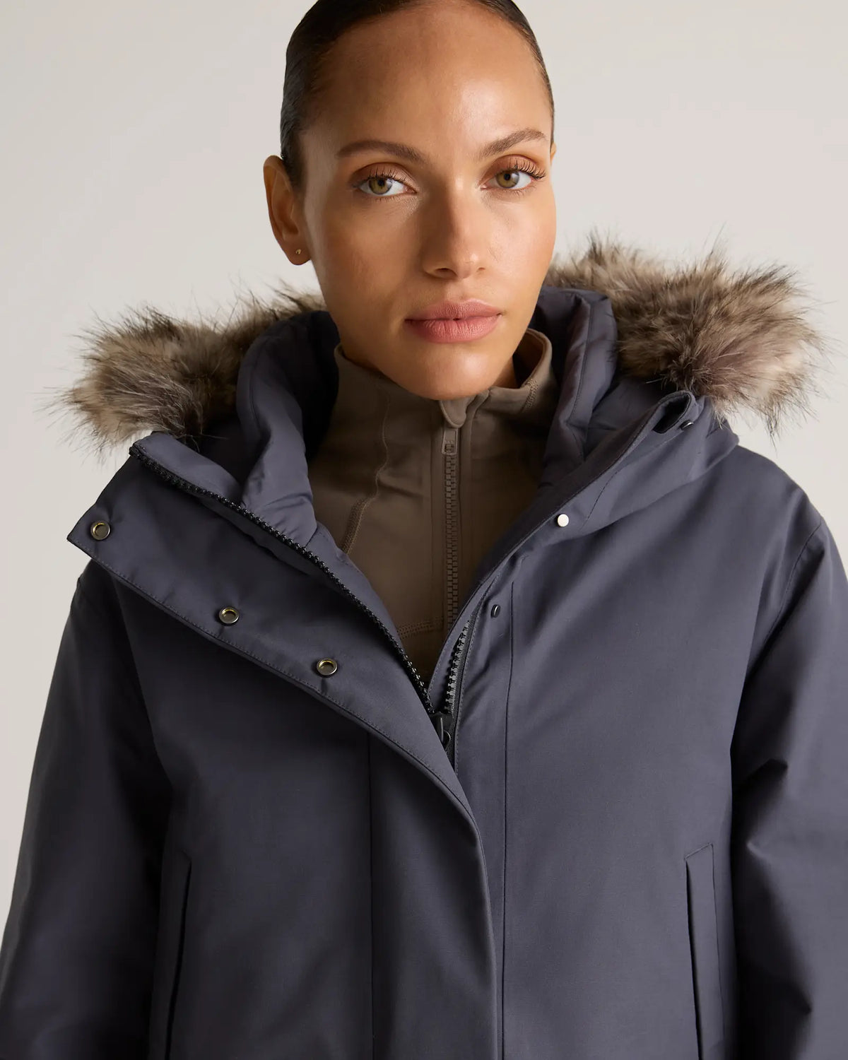 Responsible Down Hooded Long Parka - US 6053