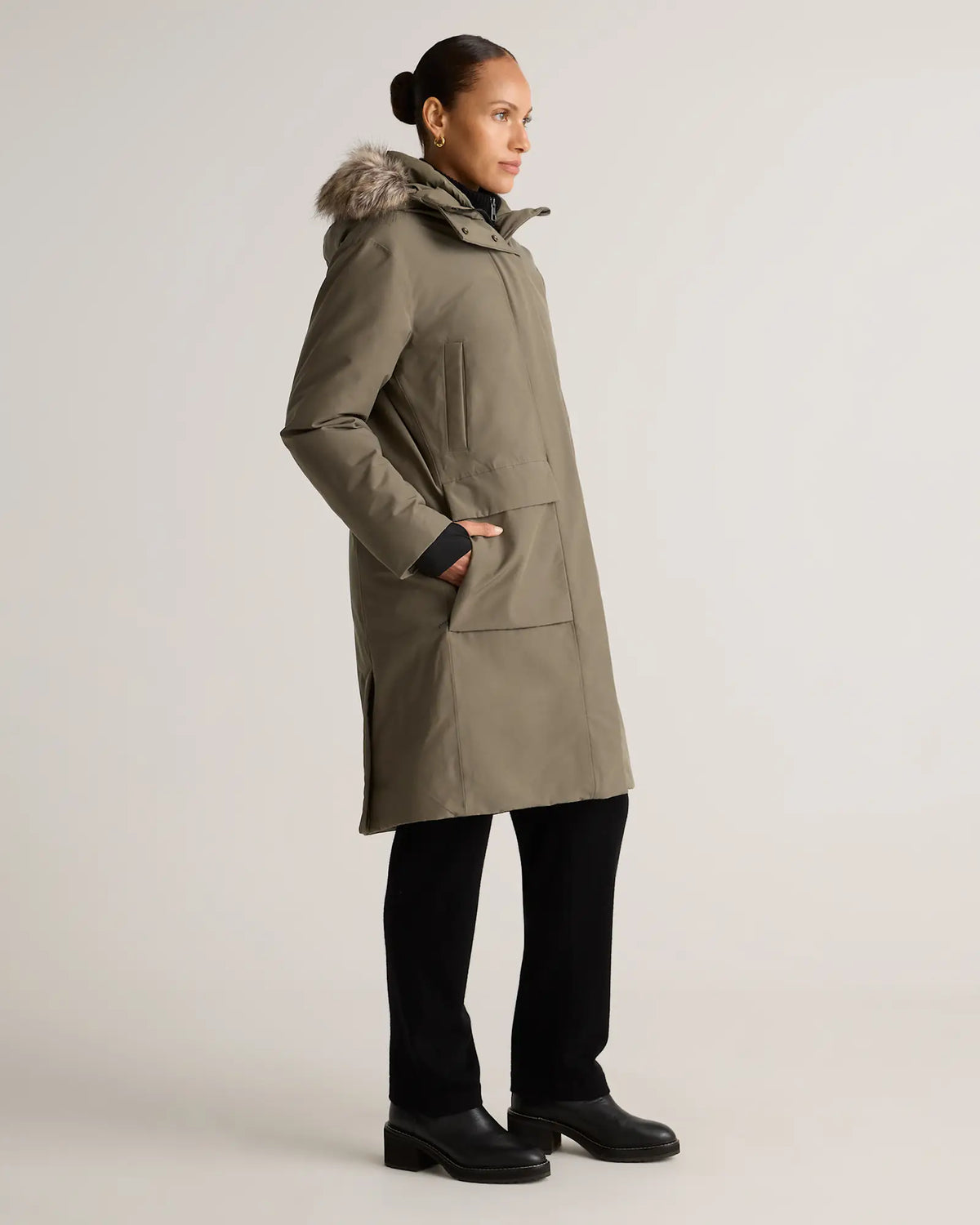 Responsible Down Hooded Long Parka - US 1009