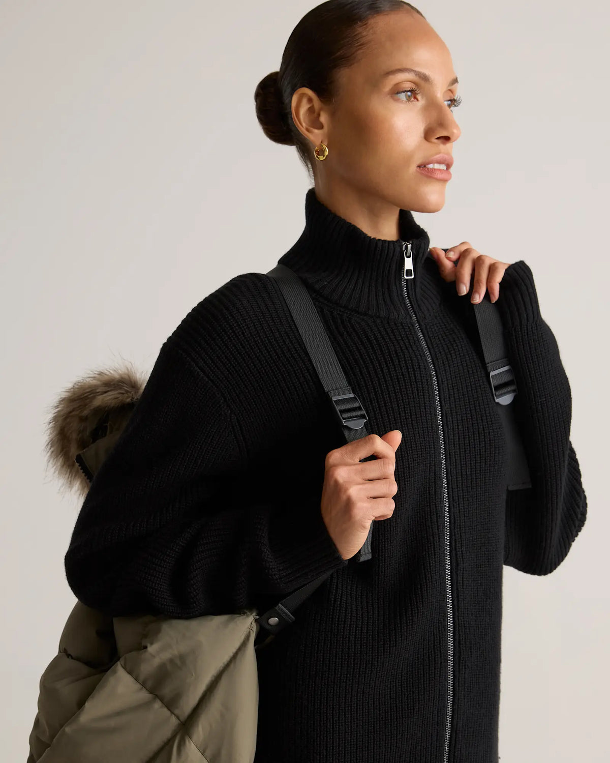 Responsible Down Hooded Long Parka - US 1009