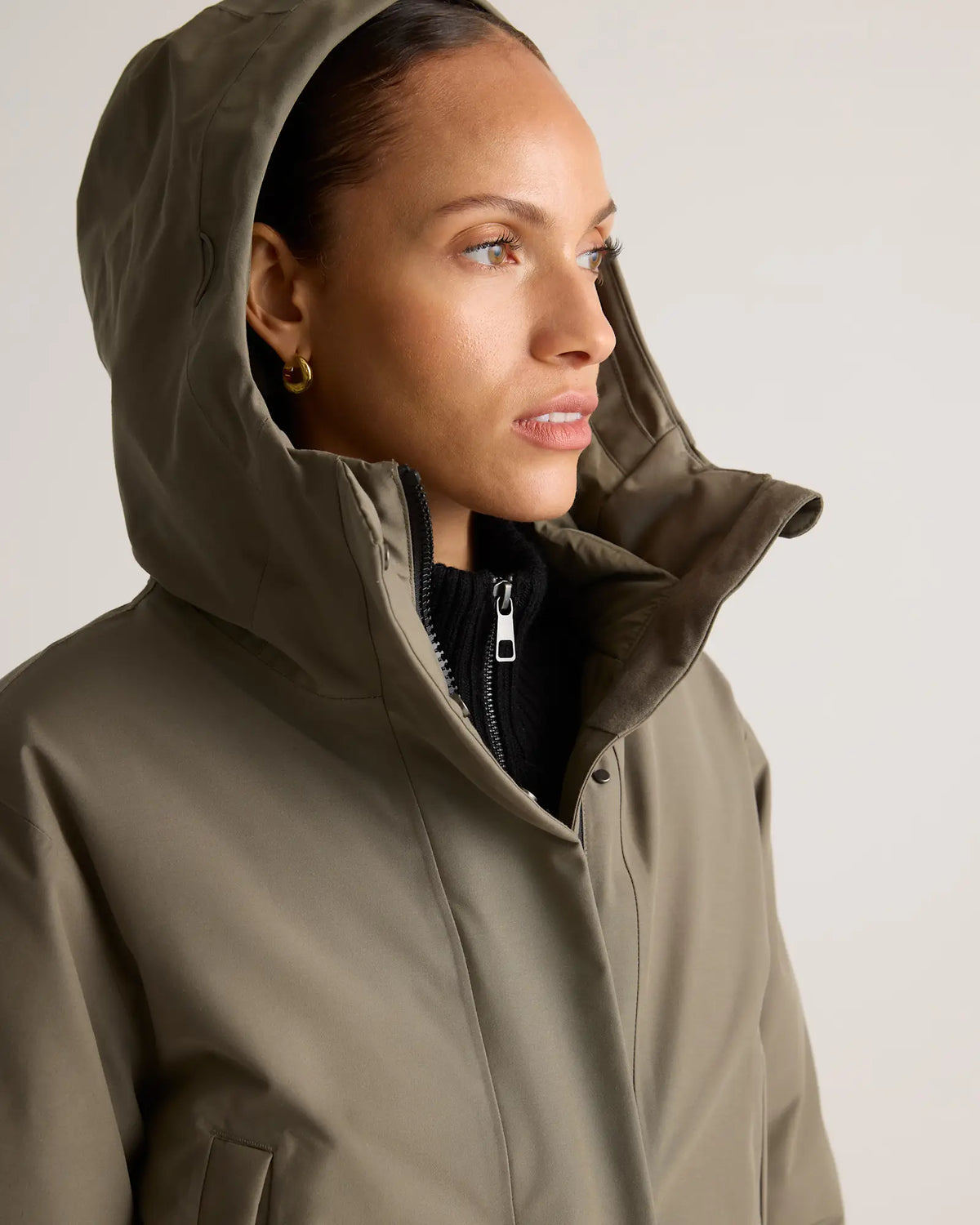 Responsible Down Hooded Long Parka - US 1009