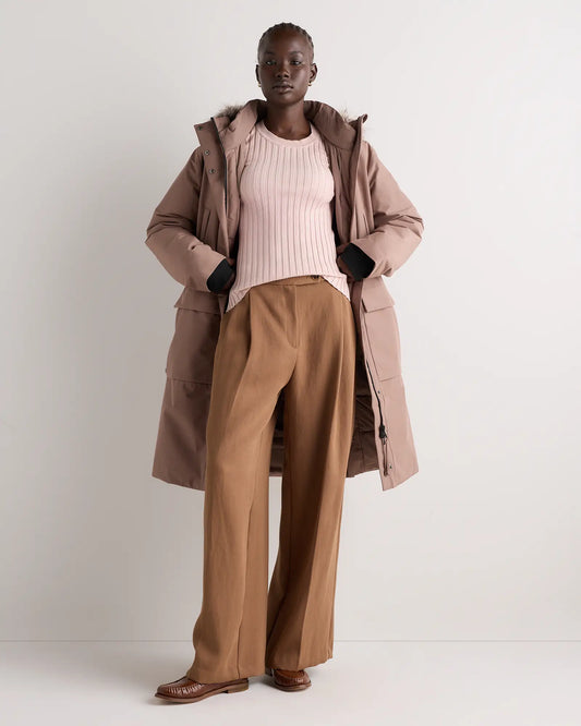 Responsible Down Hooded Long Parka - US 8537