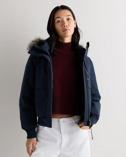 Responsible Down Hooded Short Parka - US 1063