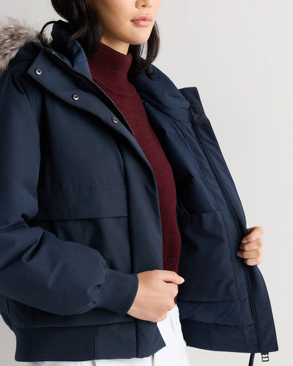 Responsible Down Hooded Short Parka - US 1063