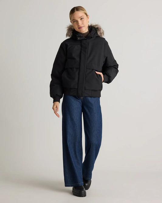 Responsible Down Hooded Short Parka - US 4190