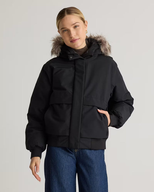 Responsible Down Hooded Short Parka - US 4190