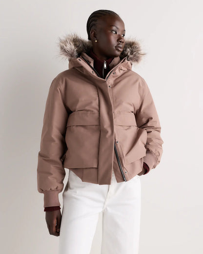 Responsible Down Hooded Short Parka - US 6306