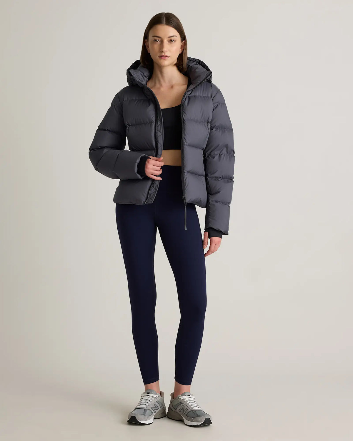 Responsible Down Cinch Waist Puffer Jacket - US 9696