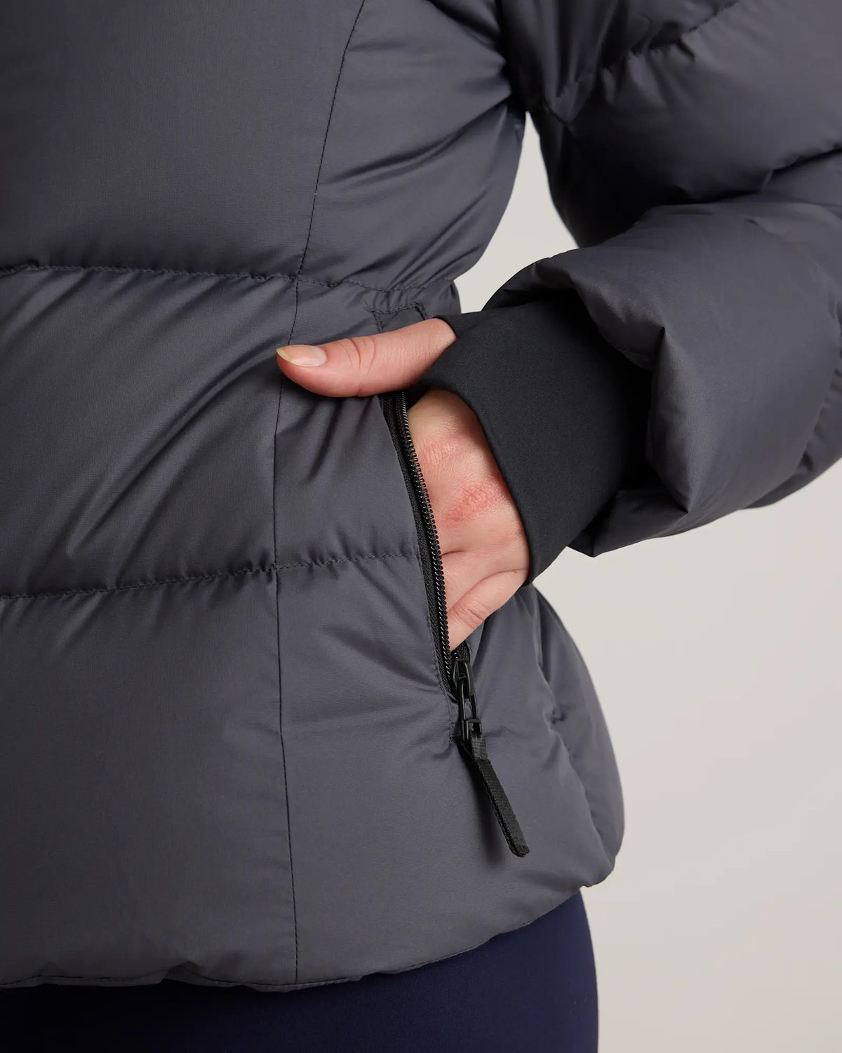 Responsible Down Cinch Waist Puffer Jacket - US 9696