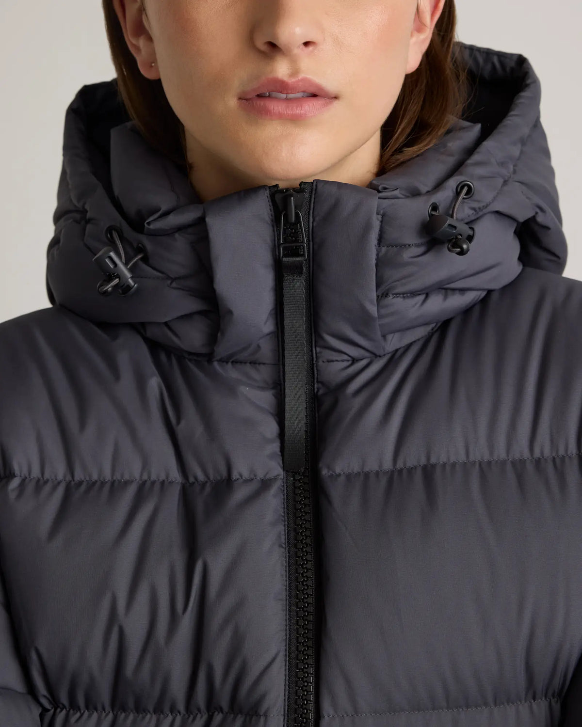 Responsible Down Cinch Waist Puffer Jacket - US 9696