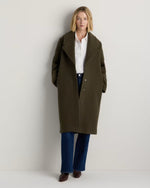 100% Merino Wool Shawl Collar Long Coat - US 1165