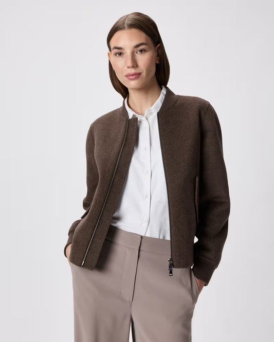 Double-Faced Merino Wool Bomber Jacket - US 5519