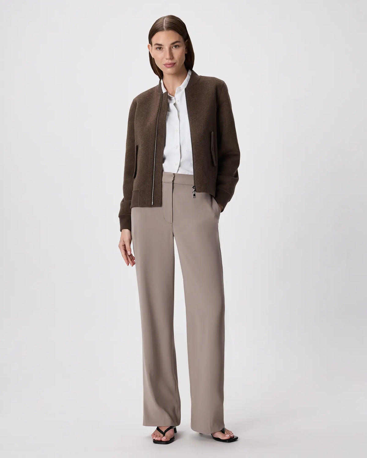 Double-Faced Merino Wool Bomber Jacket - US 5519