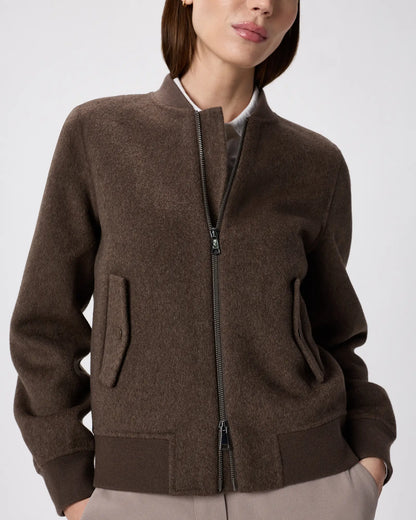 Double-Faced Merino Wool Bomber Jacket - US 5519