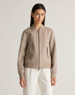 Double-Faced Merino Wool Bomber Jacket - US 2437