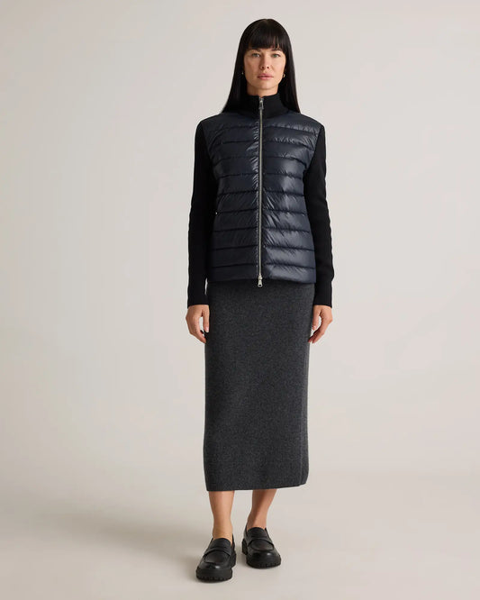 Mixed Media Down and Cashmere Jacket - US 1901