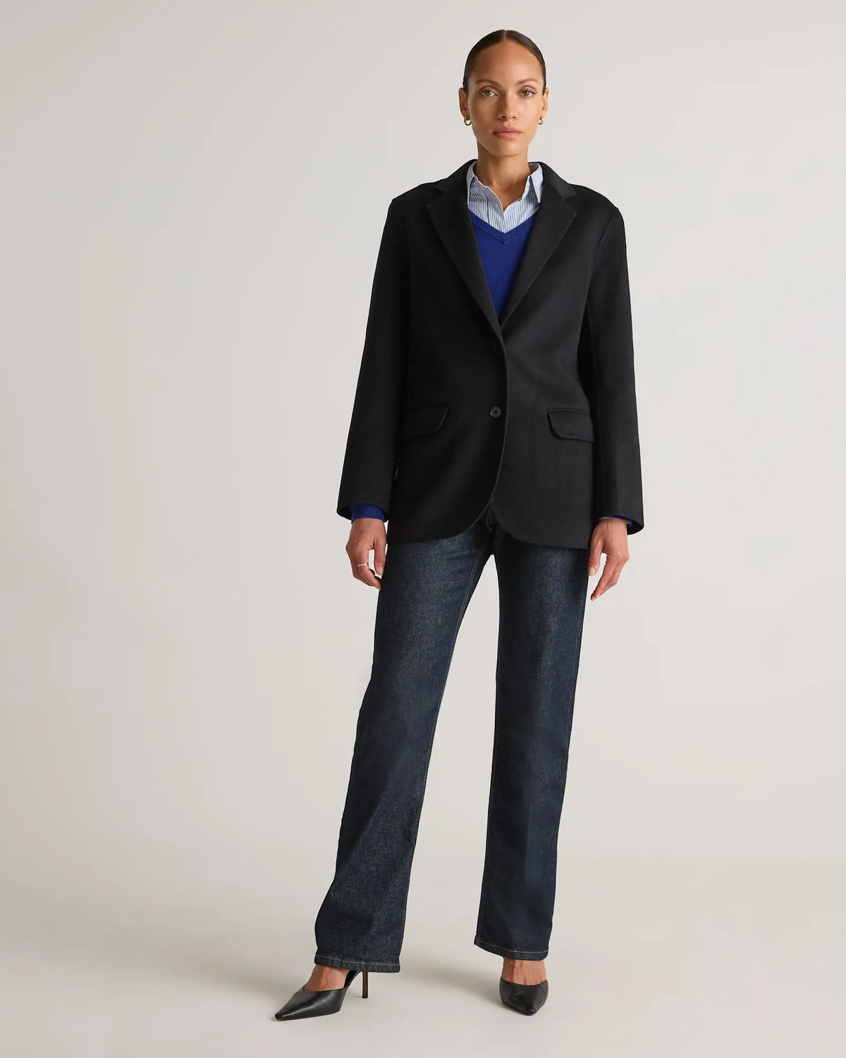 Double-Faced Merino Wool Soft Blazer - US 2264