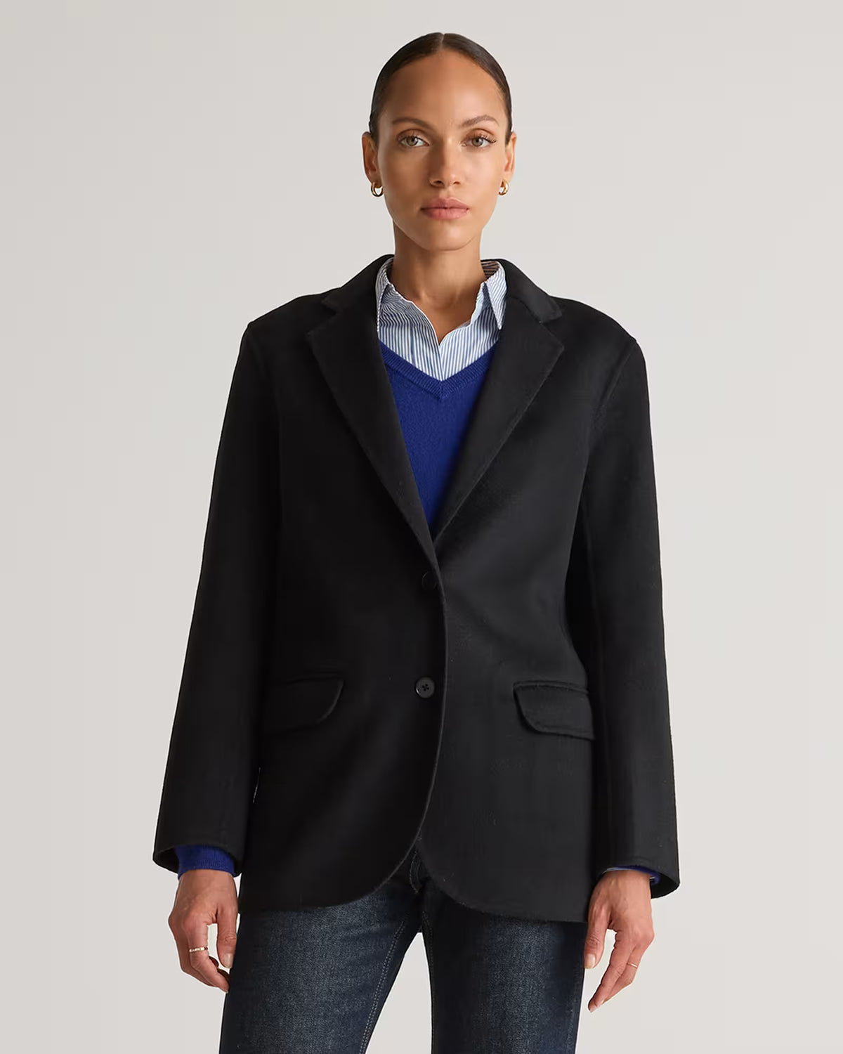 Double-Faced Merino Wool Soft Blazer - US 2264