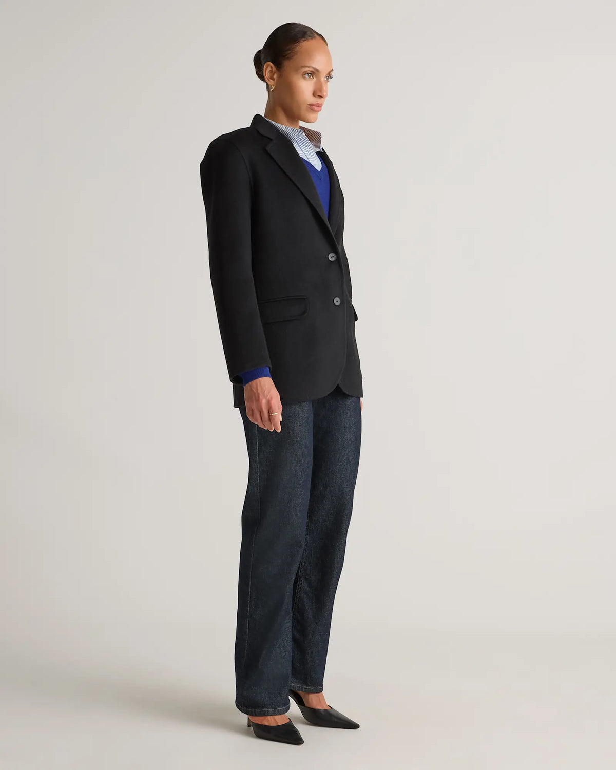 Double-Faced Merino Wool Soft Blazer - US 2264
