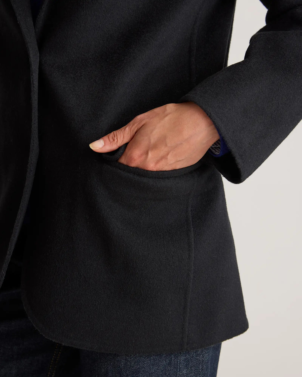 Double-Faced Merino Wool Soft Blazer - US 2264