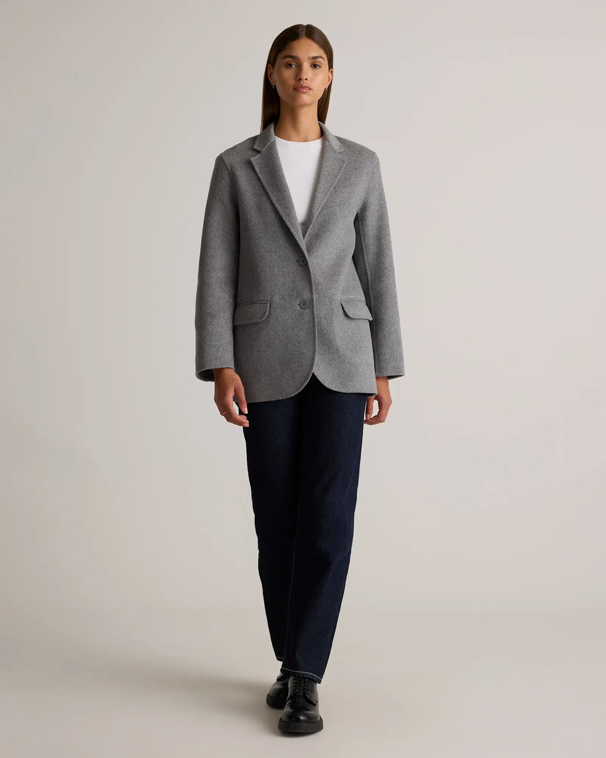 Double-Faced Merino Wool Soft Blazer - US 0083