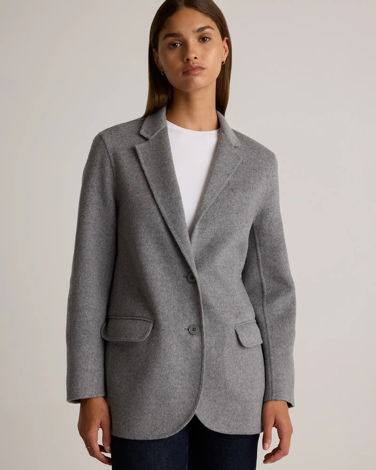 Double-Faced Merino Wool Soft Blazer - US 0083