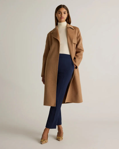 Double-Faced Merino Wool Trench Coat - US 7626