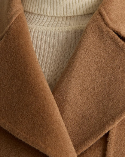 Double-Faced Merino Wool Trench Coat - US 7626