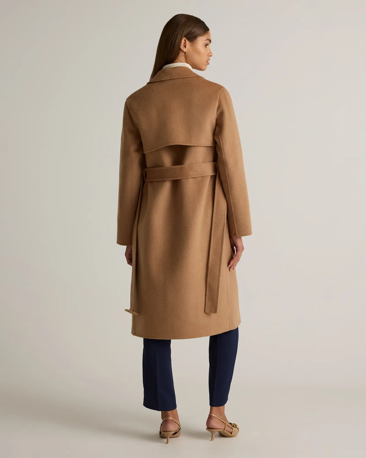 Double-Faced Merino Wool Trench Coat - US 7626