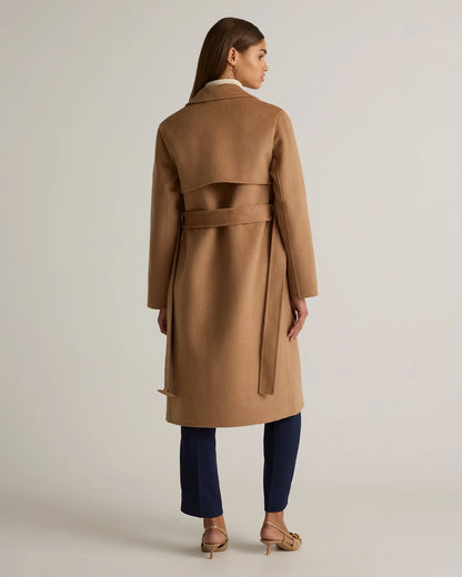 Double-Faced Merino Wool Trench Coat - US 7626