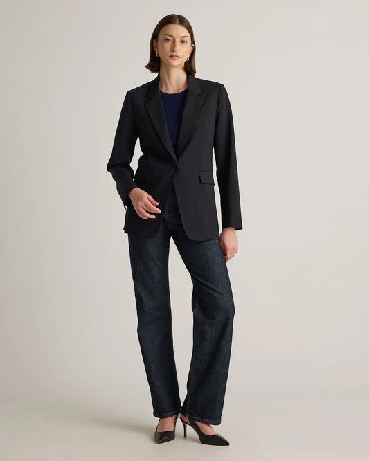 Italian Wool Long Blazer - US 8837