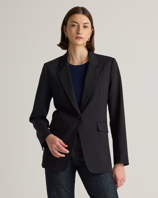 Italian Wool Long Blazer - US 8837