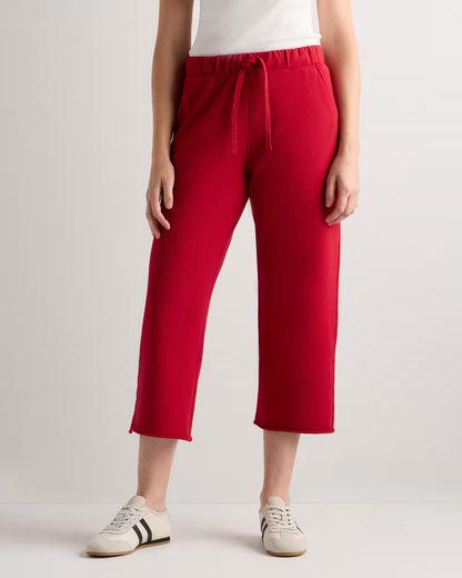 Organic French Terry Cropped Wide Leg Pants - US 8715