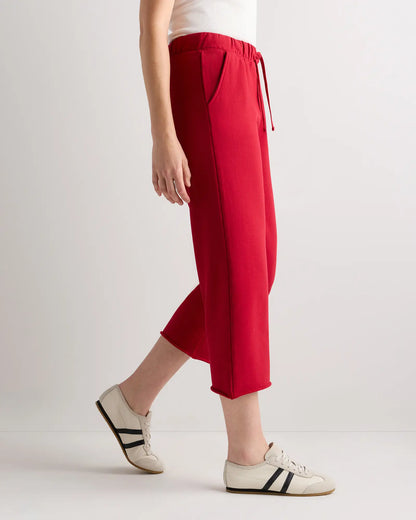 Organic French Terry Cropped Wide Leg Pants - US 8715