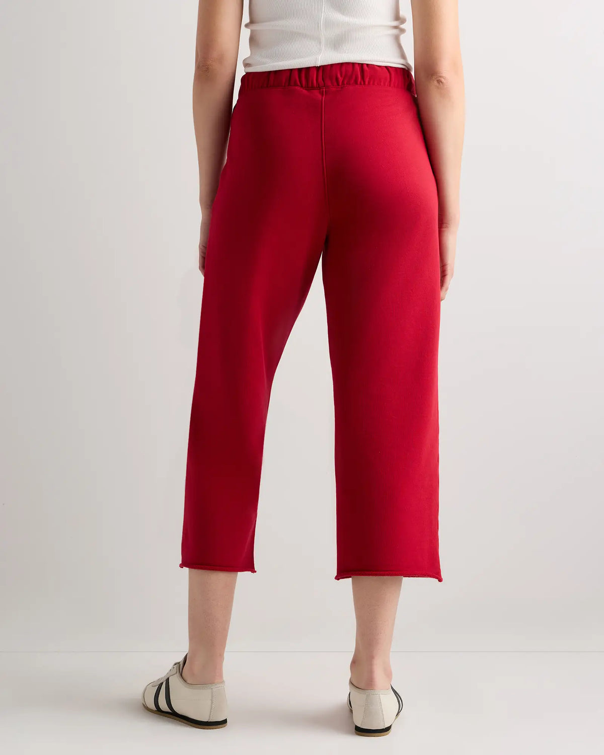 Organic French Terry Cropped Wide Leg Pants - US 8715
