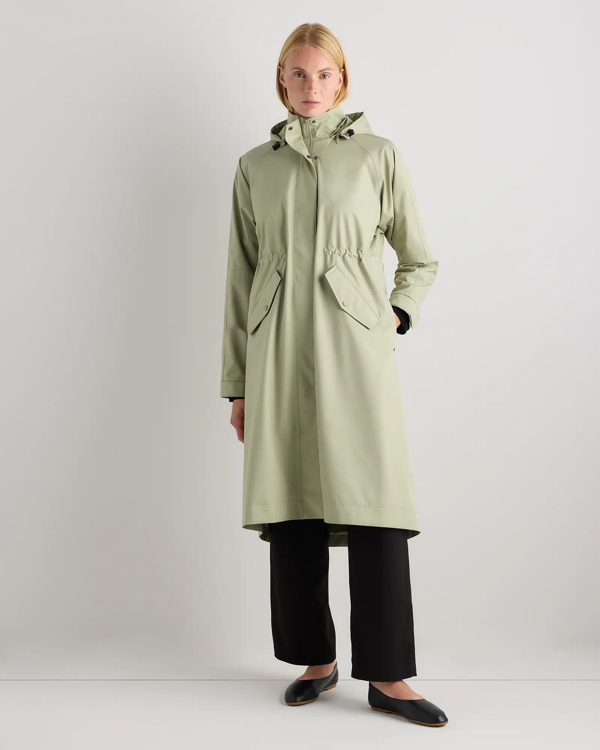 Weather Proof Rain Trench Coat - US 7987