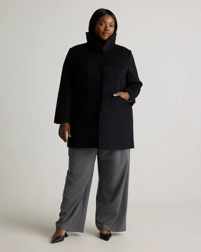 Italian Wool Cocoon Coat - US 1133