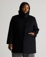 Italian Wool Cocoon Coat - US 1133