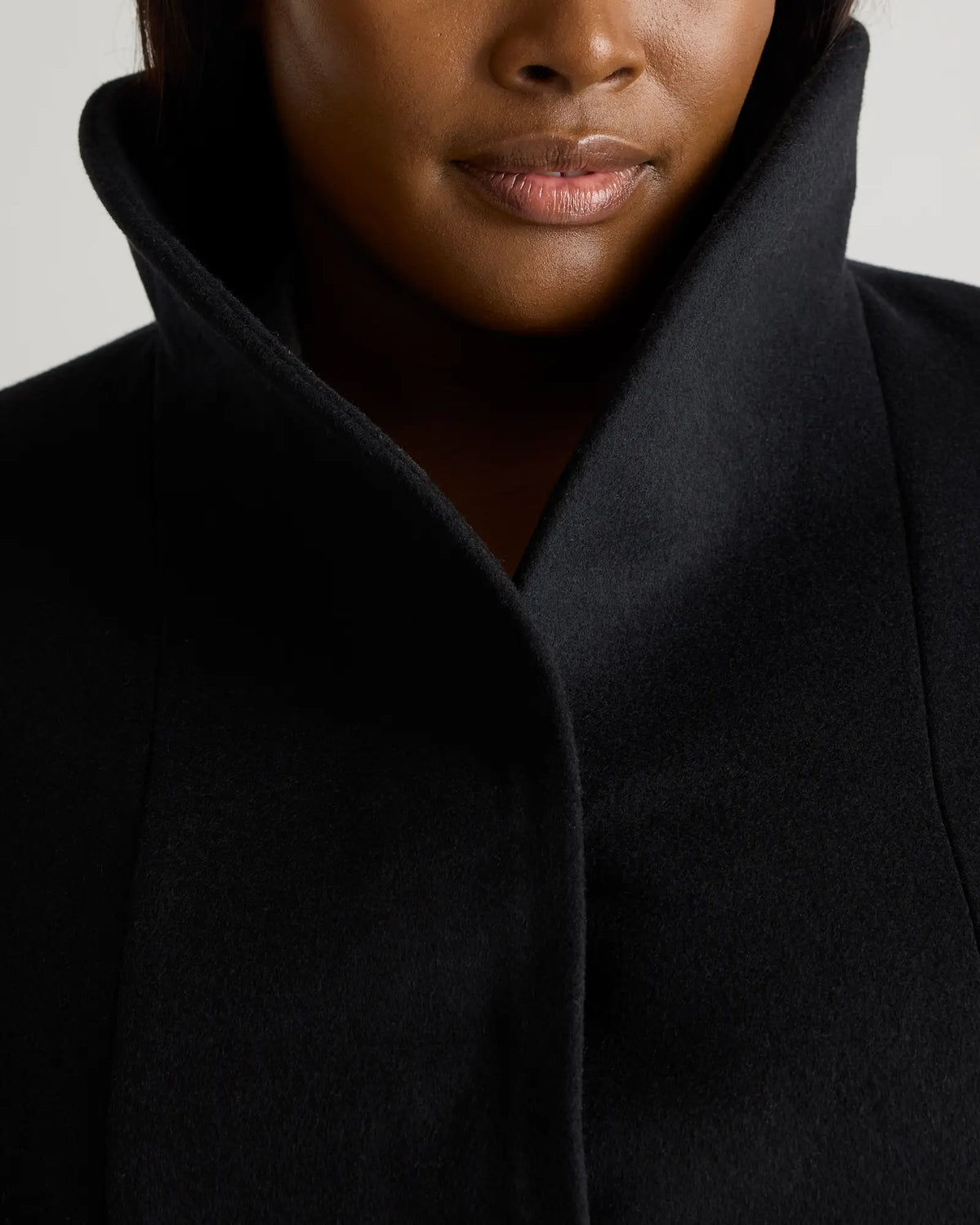 Italian Wool Cocoon Coat - US 1133