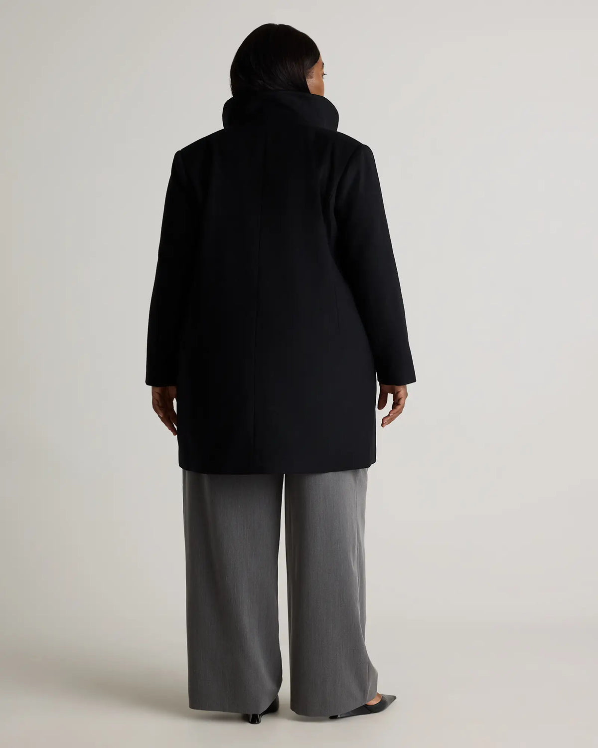 Italian Wool Cocoon Coat - US 1133